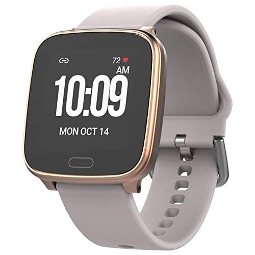 iConnect by Timex Active Smartwatch with Heart Rate, Notifications & Activity Tracking 37mm – Rose Gold-Tone with Blush Resin Strap