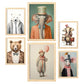 Nacnic Set of 6 Circus animals Posters. In Nursery Prints Decorative frames for your living room, bedroom, home. Wall art print. Sizes A4 and A3 with Lightwood Frames