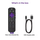 Roku Voice Remote Pro | Rechargeable TV Remote Control with Hands-free Voice Controls, Headphone Mode & Lost Remote Finder - Replacement Remote Compatible with Roku TV, Roku Players, & Roku Audio