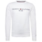 Tommy Hilfiger Men Tommy Logo Sweatshirt without Hood, White (White), L