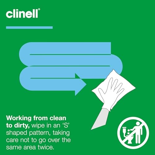 Clinell Universal Cleaning and Disinfectant Wipes for Surfaces - Pack of 200 Wipes - Multi Purpose Wipes, Kills 99.99% of Germs, Quick Action - 275mm x 200mm