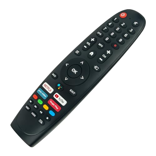 VINABTY New Remote Control Replacement fit for TECH Smart TV 43UA20V3 for JVC RM-C3408E Smart TV Remote Controller