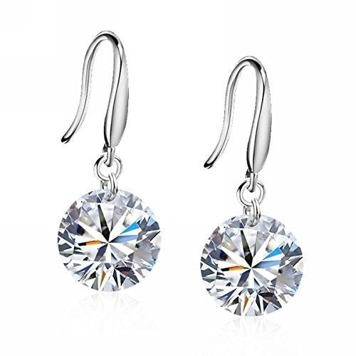 Beitsy Lily Jewelry 925 Sterling Silver Swarovski Crystal Elements Drop Earings