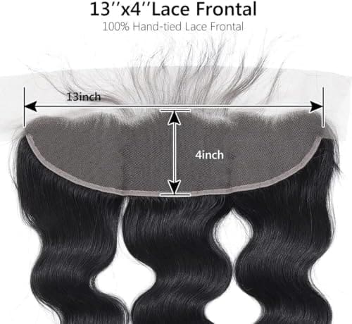 Sexycat HD Lace Frontal Body Wave 13x4 Lace Frontal Human Hair 12 Inch 150% Density Natural Hairline Ear to Ear Lace Frontal Pre Plucked with Baby Hair Natural Color