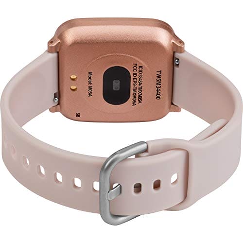 iConnect by Timex Active Smartwatch with Heart Rate, Notifications & Activity Tracking 37mm – Rose Gold-Tone with Blush Resin Strap