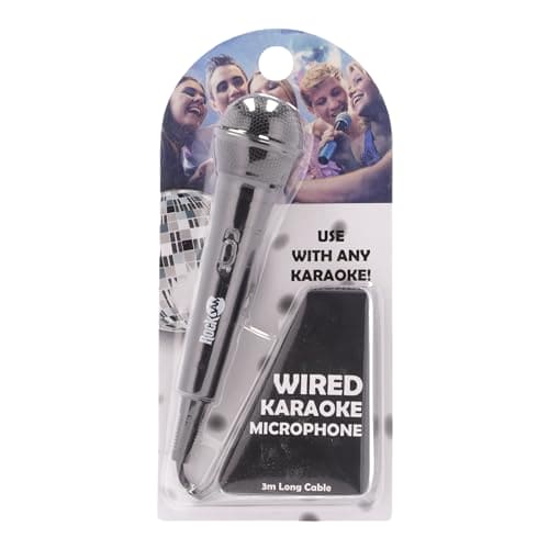 Rockjam Karaoke Unidirectional wired microphone unidirectional dynamic microphone with three-meter cable - black