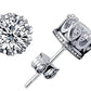 Celebrity Jewelry Shining AAA Cubic Zirconia Crown Solitaire Stud Earrings for Women