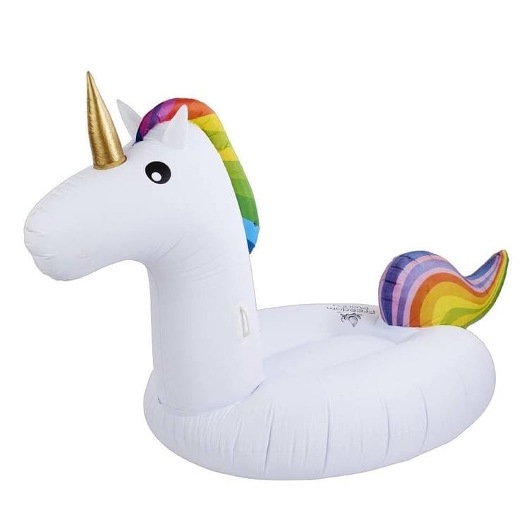 Inflatable Unicorn Baby Swim Ring Toddler Pool Float Tube Water Toys Inflatable Kids Swim Ring with Seat