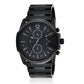 Diesel Watch for Men Master Chief Chrono, Three Hand Movement, 49 mm Black Stainless Steel Case with a Stainless Steel Strap, DZ4180