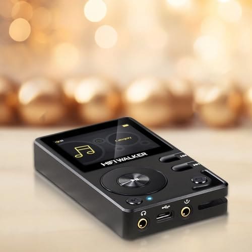 HIFI WALKER H2 HiFi MP3 Player with Bluetooth, Lossless DSD DAC Flac, High Resolution Music Player, Portable Audio Player with 64 GB Memory Card, Supports up to 256 GB