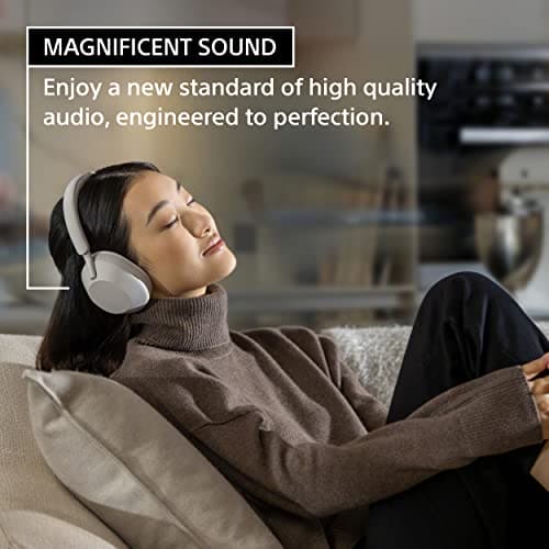 Sony WH-1000XM5 The Best Wireless Noise Canceling Headphones with Auto Noise Canceling Optimizer, Crystal Clear Hands-Free Calling, and Alexa Voice Control, Black