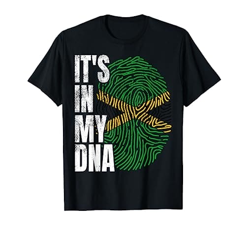 It's in My DNA Jamaican Flag Jamaica Boy Girl Gift T-Shirt