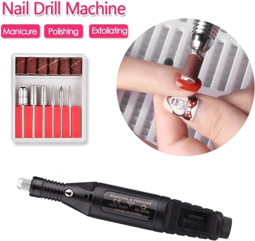 Electric Nail Files, Gofemial Professional Nail Drill for Acrylic Nails Gel, Electric Nail Drill Adjustable Speed File for Nails, Electric Manicure Pedicure Kit Gifts for Beginner Girl Women Mum