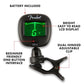 Fender FT-1 Pro Clip-On Tuner, For Electric, Acoustic & Bass Guitars & Ukuleles, Black