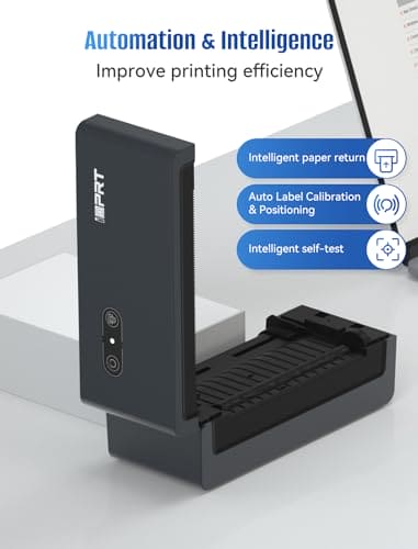 iDPRT Bluetooth Thermal Label Printer, 4X6 Shipping Label Printer for Small Business and Shipping Packages, Support Windows, Mac, iOS, Android, Used for Amazon, Shopify, Ebay, UPS, USPS