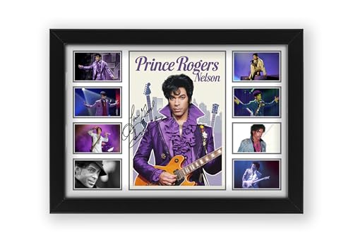 Prince Rogers Nelson Signed Poster Print- Limited Edition Autograph Fan Gift – Collectible Memorabilia Merchandise (Unframed A4 (30x21cm))