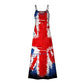 FunAloe Summer Dresses Spaghetti Strap,Maxi Dress,Womens Wedding Dress,Beach Dress,Cocktail Dresses,Ladies Evening Dresses,Flowy Dress,African Dresses,Union Jack Dresses for Women UK