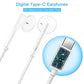 ACOCOBUY USB C Headphones with Mic for iPhone 15 Type C Earphones Hi-Res Digital USB C Headphones In Ear for Samsung A55/A35/A53/A54/S23 FE/S22/S21/S20 Pixel 8/7a/6 P40 P30 Pro Mi 11T 12X 13 14 Ultra