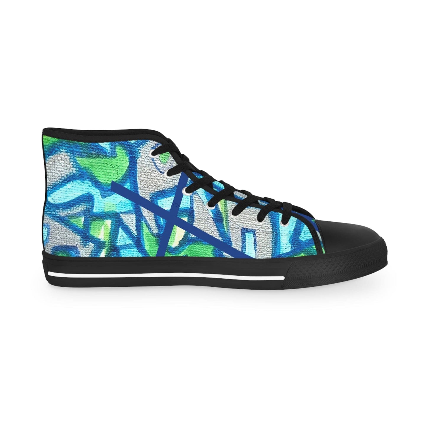 Meraki High Top Sneakers hand made prints