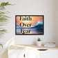 Faith over fear Matte Canvas, Framed (Multi-color) by Meraki  studio