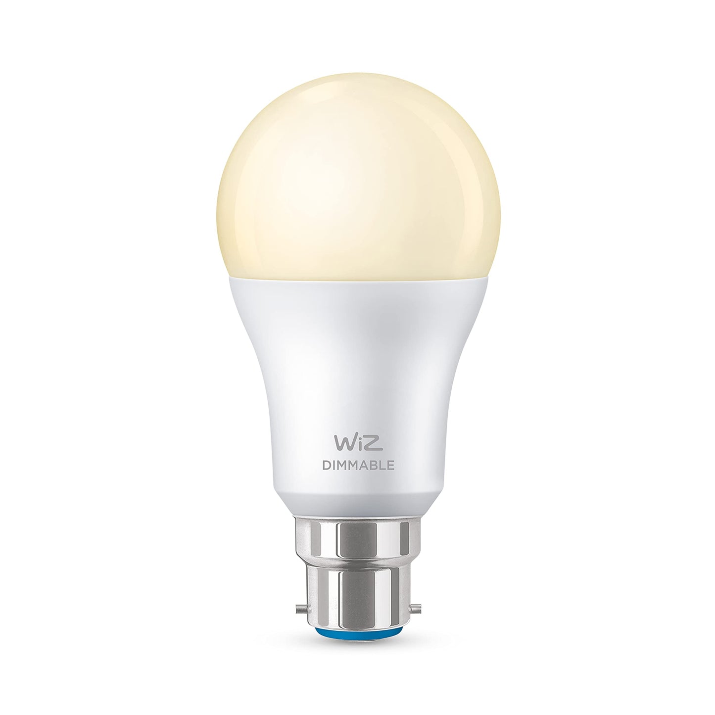 WiZ Smart Bulb, White B22 60W, Dimmable Dynamic Scenes, Smart LED WiFi Works with Alexa,Google Assistant & HomeKit, App Control for Livingroom, Energy Monitoring, Halloween & Christmas Decorations