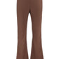 Trendyol Women Plus Size High Waist Wide Leg Regular fit Plus Size Trousers Brown