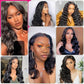 Sexycat HD Lace Frontal Body Wave 13x4 Lace Frontal Human Hair 12 Inch 150% Density Natural Hairline Ear to Ear Lace Frontal Pre Plucked with Baby Hair Natural Color