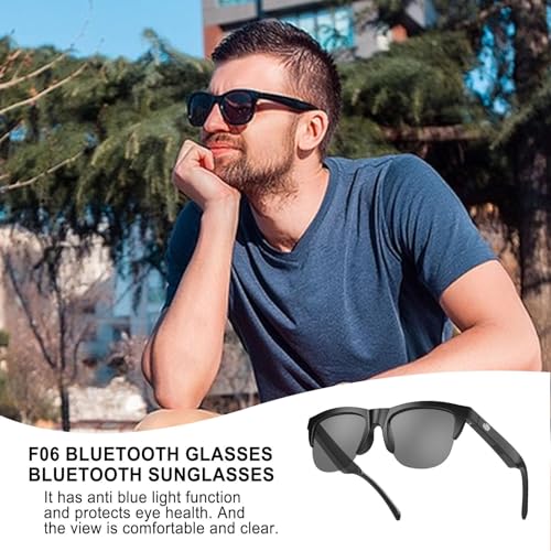 Smart Sunglasses Bone Conduction, Wireless Uv Block Sports Glasses, Bone Conduction Tech Outdoor Use, High Performance Smart Eyewear, Uv-resistant Sports Sunglasses for Walking, Riding