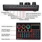 Professional Audio Mixer, X6 Mini External Live Sound Card Mini Sound Mixer Board For Live Streaming Music Recording Karaoke Singing