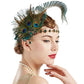 Coucoland 1920s Flapper Headband (Peacock)(Size: One Size)