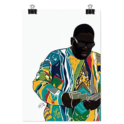 T.CROWE Biggie Smalls Unique Inspired Print Notorious Big Hip Hop Pop Art Artwork Poster Bedroom Home Decor (A3 Print) A3