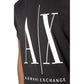 Armani Exchange Men's Logo Icon T Shirt, Black, M UK