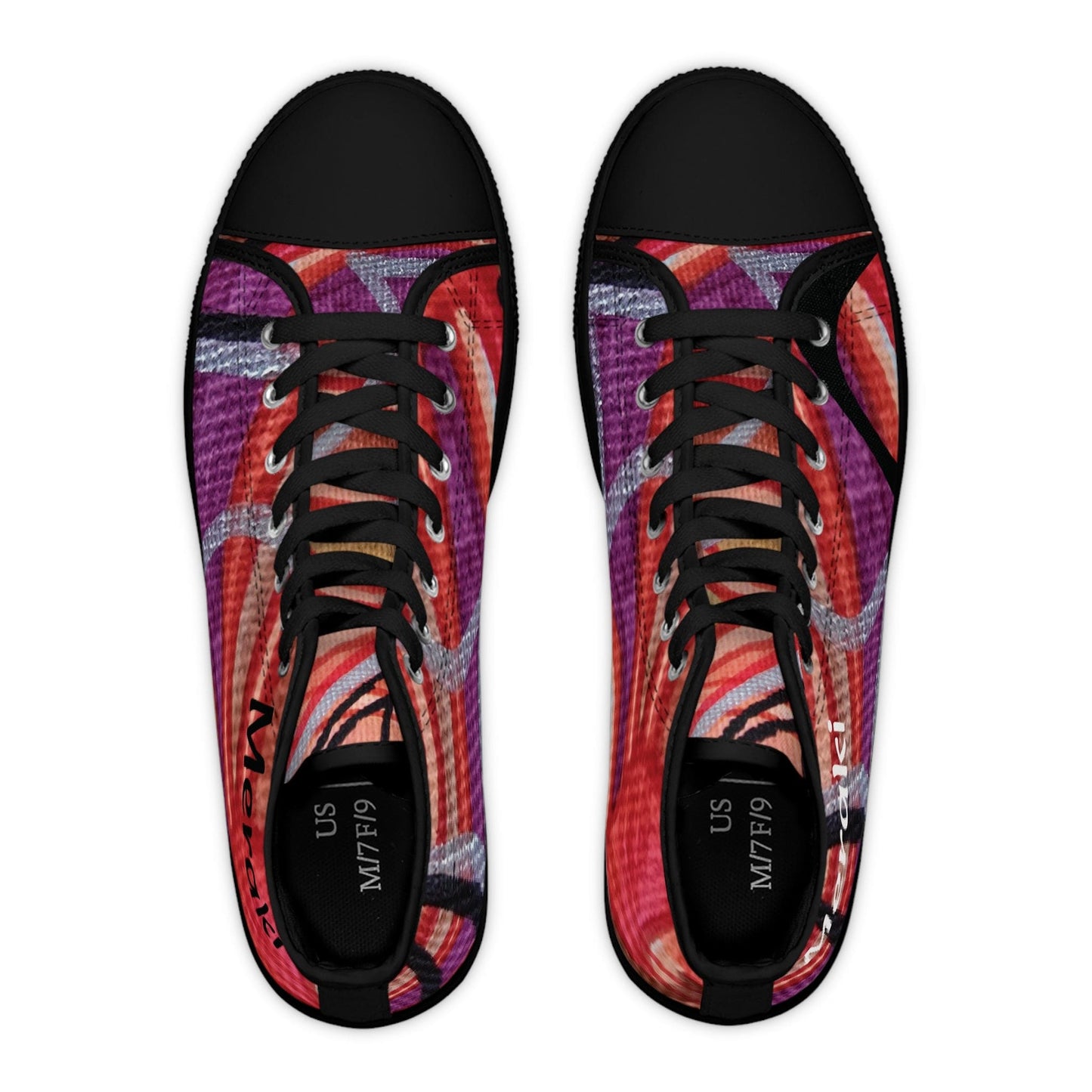 Meraki print design Women's High Top Sneakers