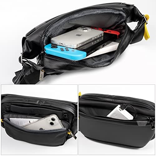 Divoom Sling Bag with LED Display, Crossbody Waterproof Shoulder Chest Backpack Cycling Travel Daypack for Men Women