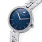 Swarovski Cosmopolitan watch, Metal bracelet, Blue, Stainless steel