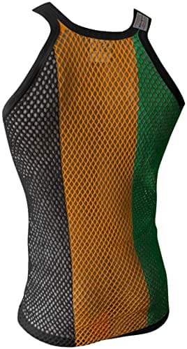 CRAZY LIZARD Jamaica String Vest in Classic Jamaica String Vests. Mesh Marina Vests Men with Rasta Colours Rasta String Muscle Vest Jamaican Clothing Mesh Marina