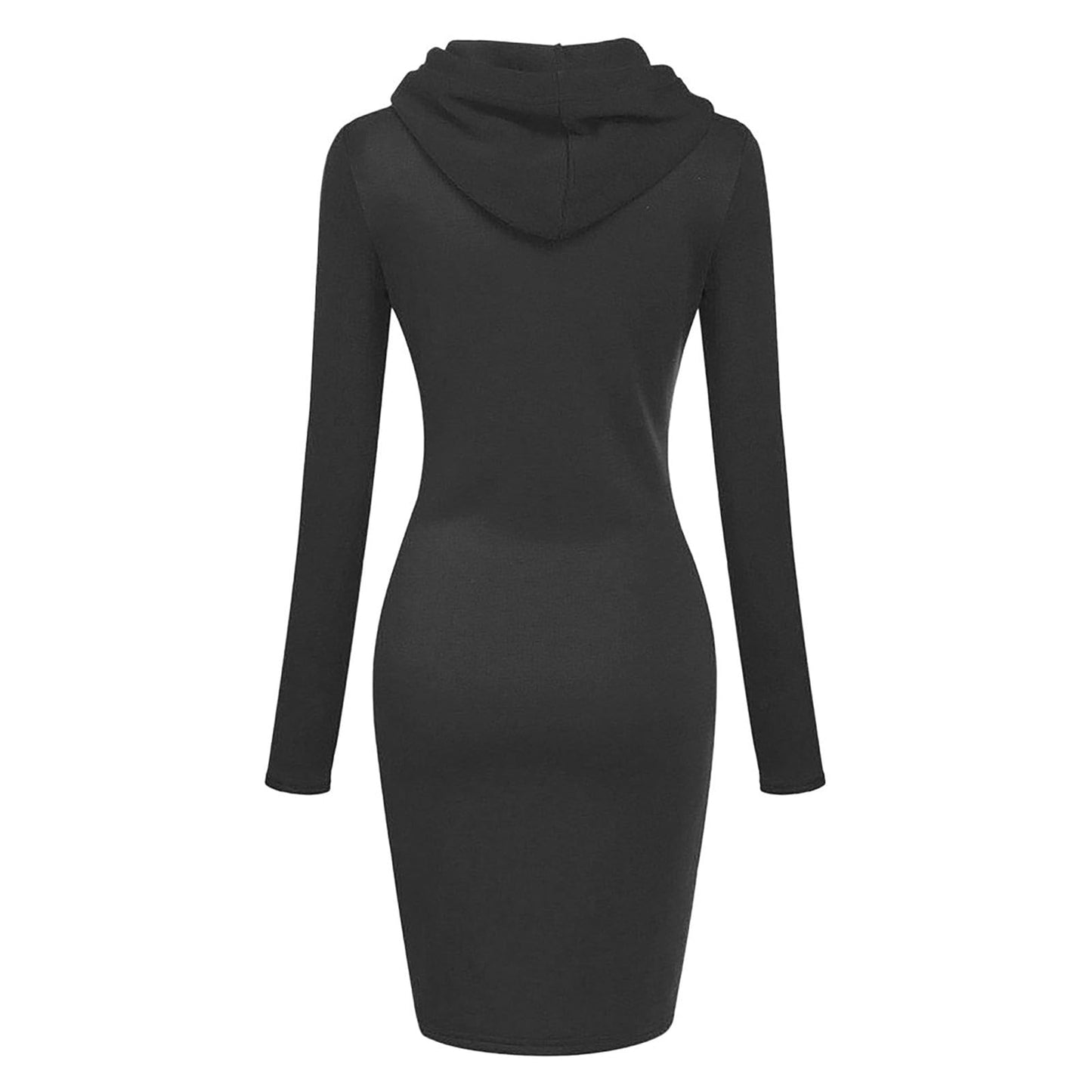 AMhomely Hoodies for Women UK Hooded Sweatshirt Dress Winter Long Hoodie Mini Dress Long Sleeve Hooded Pullover Tops Casual Loose Plus Size Tunic Blouse Baggy Jumpers Fleece Dresses