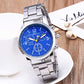 Singular-Point Men Watches Sale Clearance, Blue-Ray Glass Neutral Quartz Simulates Wrist Epidermal Leather Strap Watch