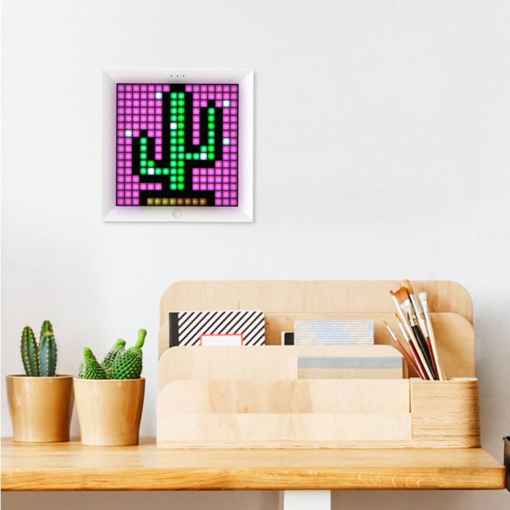 Divoom Pixoo Pixel Art LED Panel with Smart App - Black