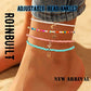 ROINBUILT Boho Beads Anklets Multilayered Women Anklets Colorful Women Ankle Bracelets Beaded Bracelet Elastic Foot and Hand Chain Jewelry (4PCS)