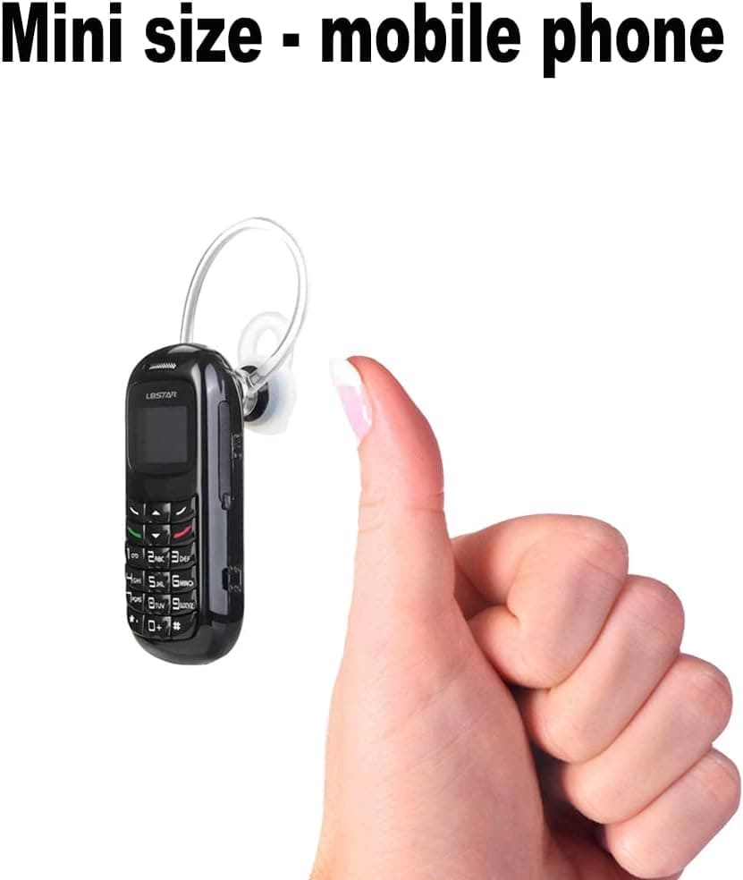 Hipipooo Mini Smallest Mobile Phone BM70,Mini Wireless Dialer,Bluetooth Tiny Headset