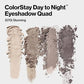 Revlon ColorStay Day to Night 24 Hour Eyeshadow Quad with Dual-Ended Applicator Brush, Longwear, Intense Color Smooth Eye Makeup for Day & Night, Matte & Shimmer Finish, Stunning (570) Unisex