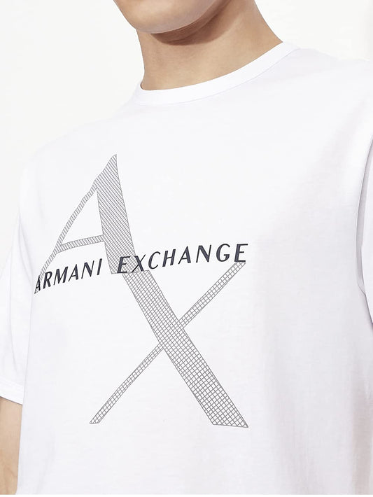 Armani Exchange Men's 8nzt76 T Shirt, White, M UK