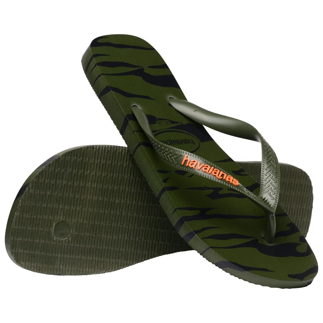 Havaianas Unisex Top Camouflage Sandal, Moss, 9/10W, 7/8M