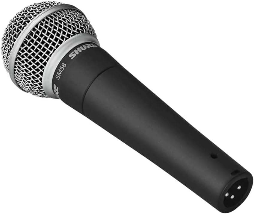 Shure SM58 Pro XLR Dynamic Microphone - Professional Studio & Live Performance Cardioid Mic for Vocals, Podcasting, and Recording (SM58-LC)