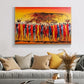 BMGKYAGL Modern African Landscape Paintings on Canvas Wall Abstract African Wall Art Prints and Posters Home Decor 20x30cm Frameless