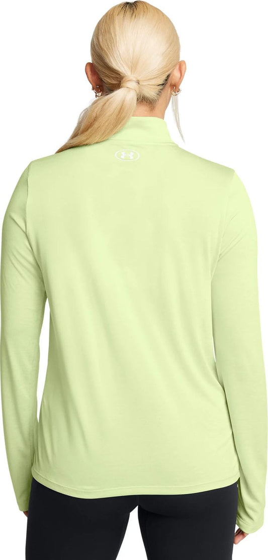 Under Armour - Womens Tech 1/2 Zip- Twist T Shirt, Color Retro Green (383), Size: Medium