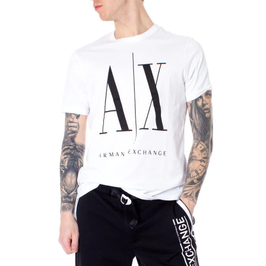 Armani Exchange Men's Logo Icon T Shirt, Black, M UK