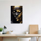 ZQQART African American Wall Art Gold Black Women Canvas Painting Art Abstract Fashion Black Girl Picture Prints Girls Room Decor Framed(Girl 4,12.00" x 18.00")