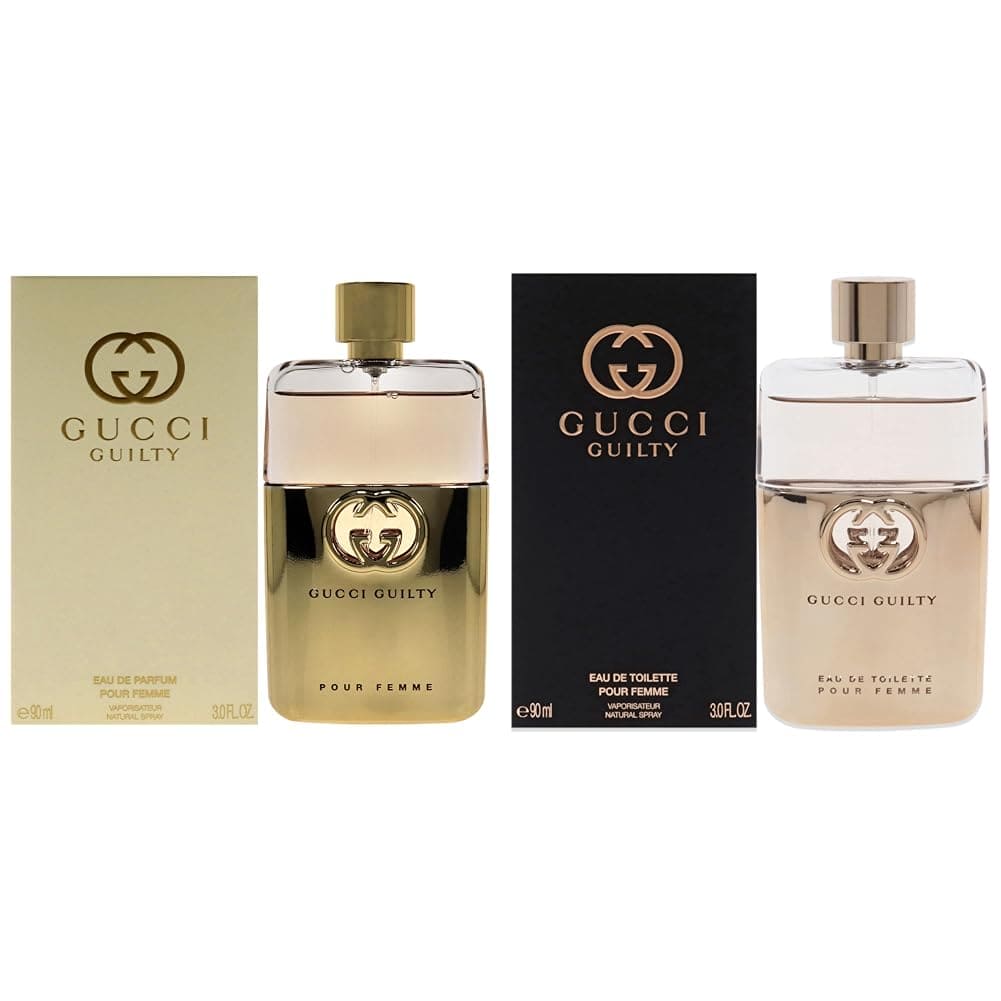 Gucci Guilty Pour Femme Eau de Parfum Spray for Women - 3 Oz & Guilty Eau De Toilette Spray for Women, 3 Fl Oz